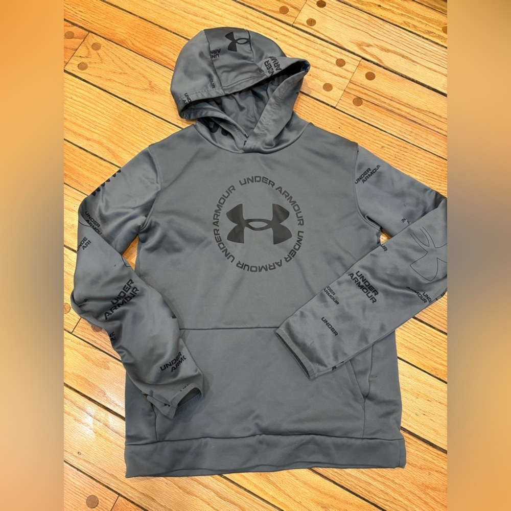 Under Armour Youth XL Boys Charcoal Hoodie Sweatshirt